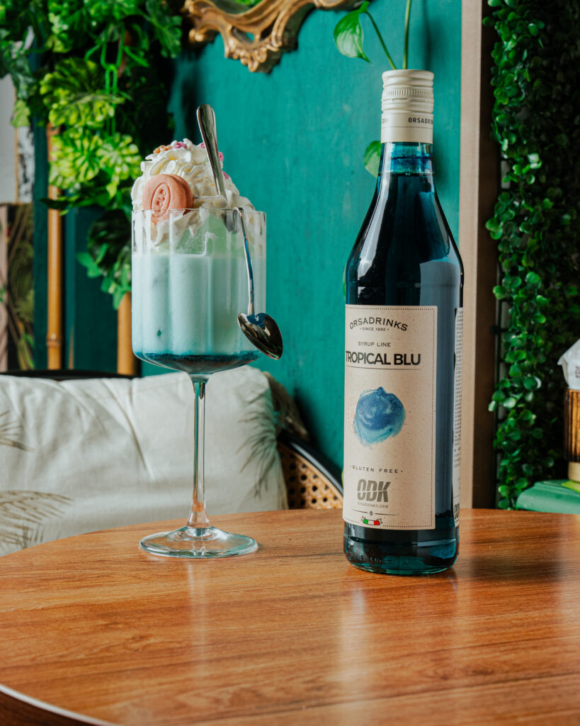Tropical Blue Ice Milk, ODK Tropical Blu Syrup