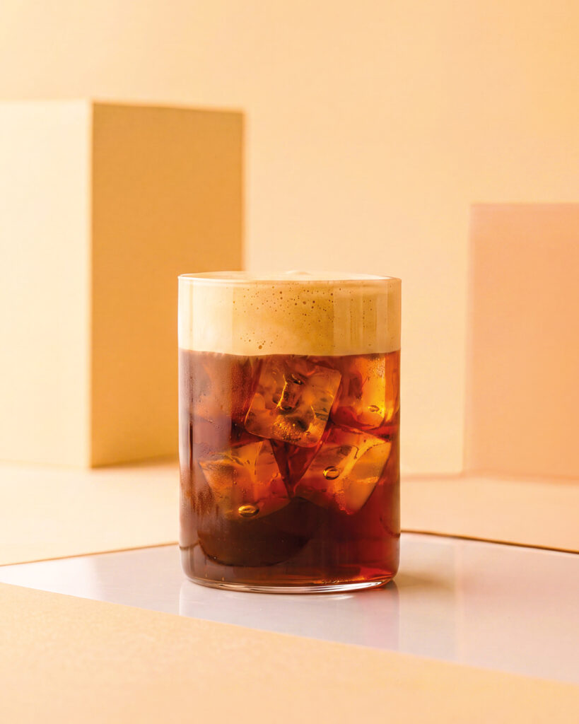 Golden Cold Foam Iced Coffee, Orsadrinks Pumpkin Spice Blend