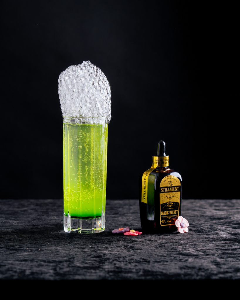 GREEN TOWER, ODK Lime Juice 100% NFC, ODK Matcha Tea Syrup, ODK Salted Caramel Syrup, ODK Elderflowers Syrup, Stillabunt Magic Velvet