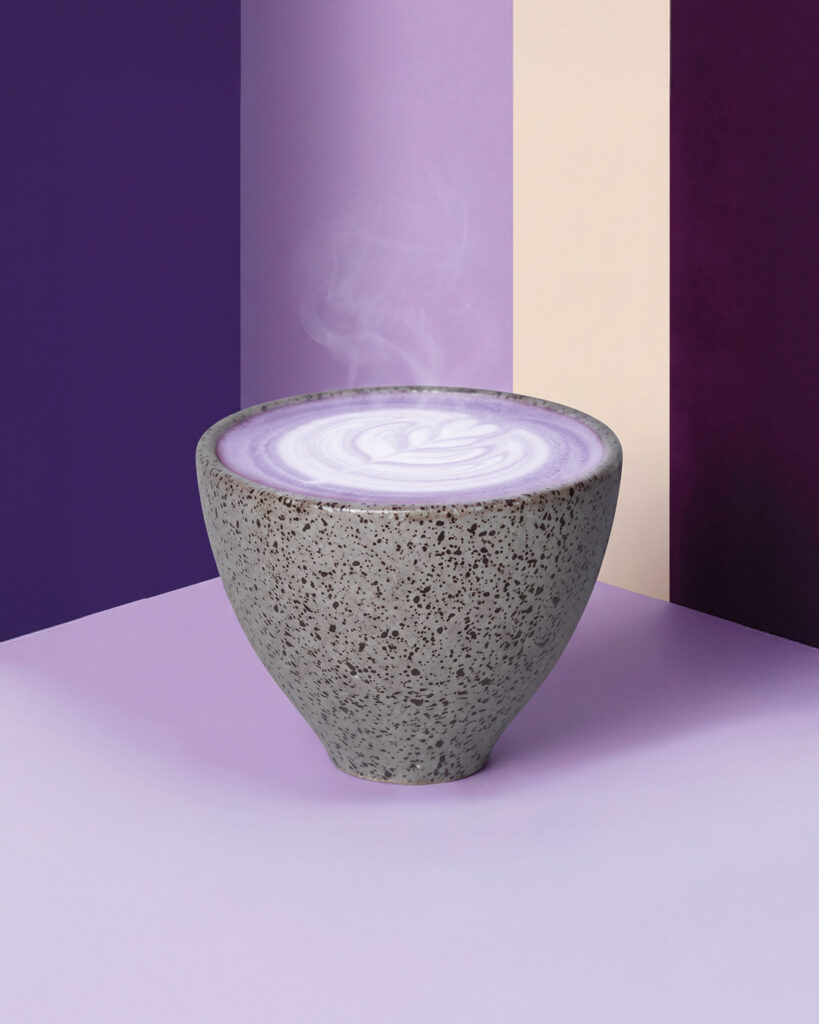 Purple Velvet Barista Latte, Orsadrinks Ube Blend, ODK Barista Syrup