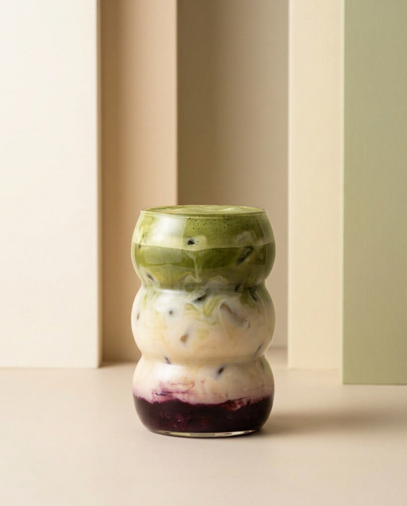 Strawberry Matcha Latte, ODK Strawberry Fruity Mix, Orsadrinks Matcha Blend