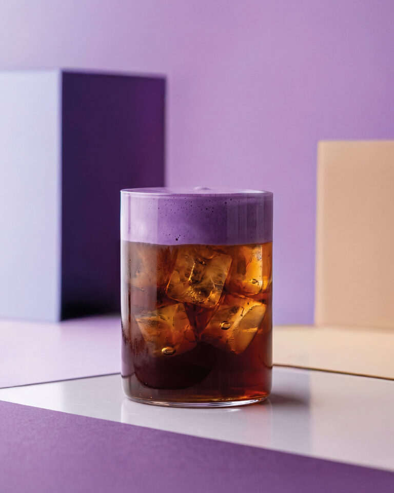 Ube Cold Foam Iced Coffee, Orsadrinks Ube Blend