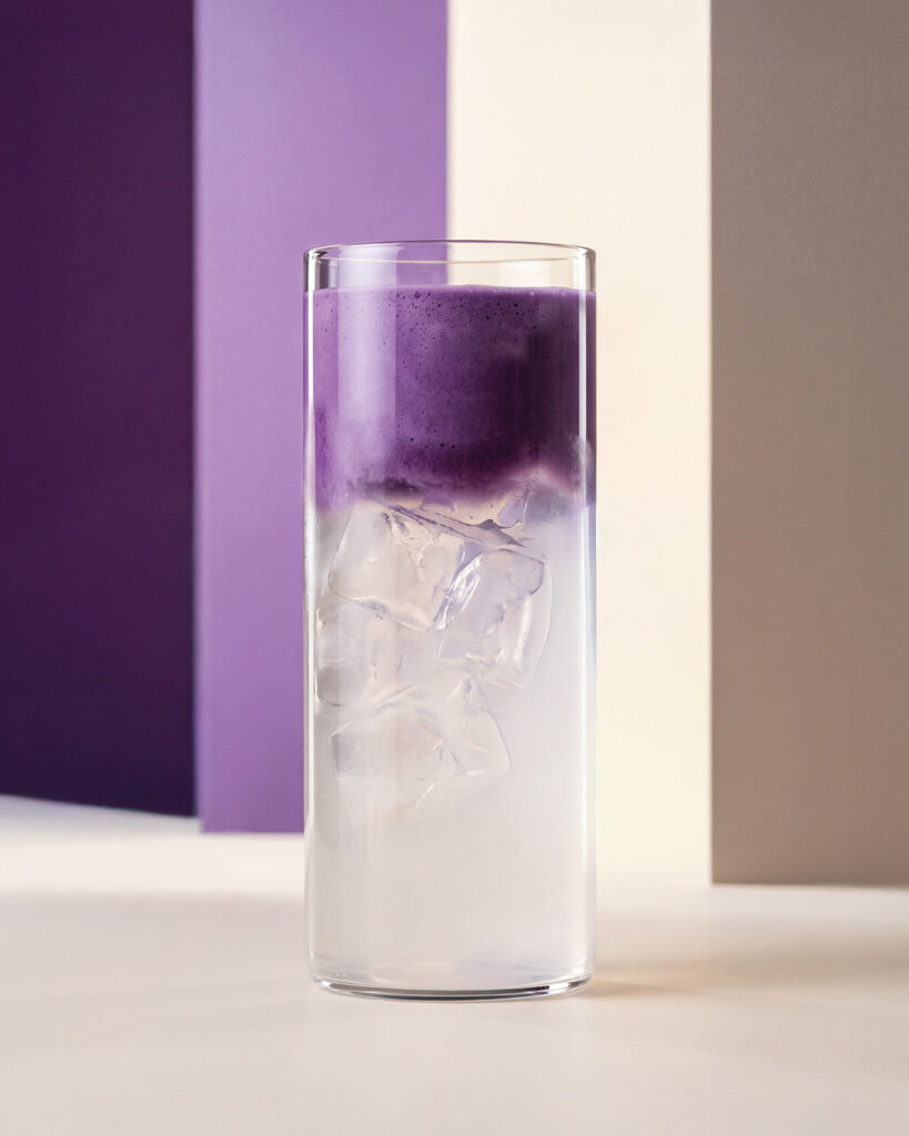 Ube Coconut Cooler, Orsadrinks Ube Blend, ODK Coconut Syrup