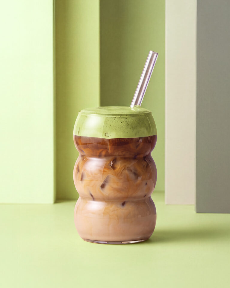 Matcha Cold Foam Iced Latte, Orsadrinks Matcha Blend