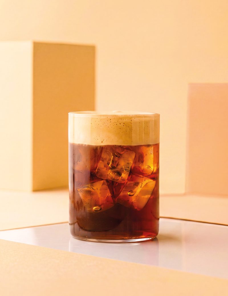 Golden Cold Foam Iced Coffee, Orsadrinks Pumpkin Spice Blend