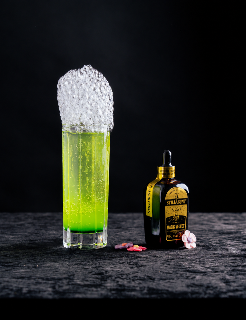 GREEN TOWER, ODK Lime Juice 100% NFC, ODK Matcha Tea Syrup, ODK Salted Caramel Syrup, ODK Elderflowers Syrup, Stillabunt Magic Velvet