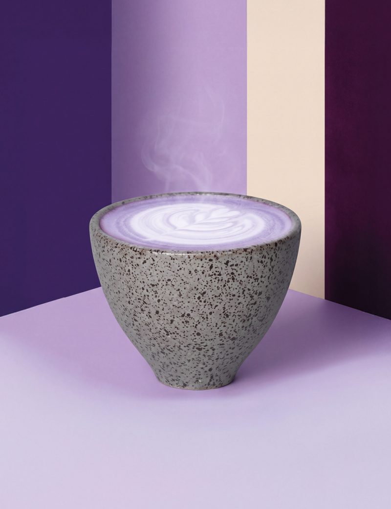 Purple Velvet Barista Latte, Orsadrinks Ube Blend, ODK Barista Syrup
