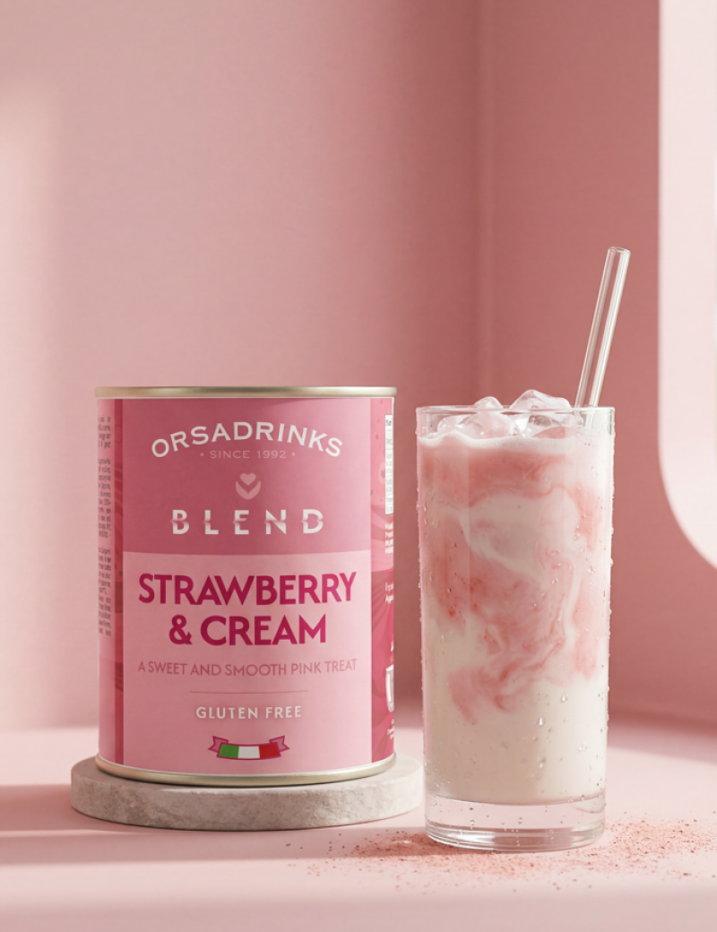 Orsadrinks Strawberry & Cream Blend_Iced, Orsadrinks Strawberry & Cream Blend.
