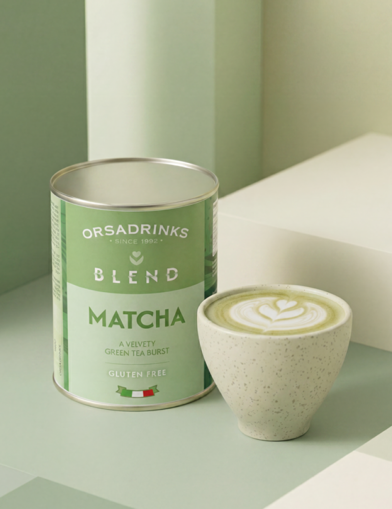 Orsadrinks Matcha Blend_Hot, Orsadrinks Matcha Blend.