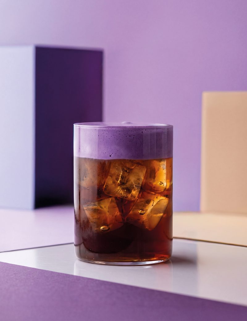 Ube Cold Foam Iced Coffee, Orsadrinks Ube Blend